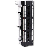 Hubbell P5E12AF Cat 5e Front Access 12 Port Patch Panel (T568A)